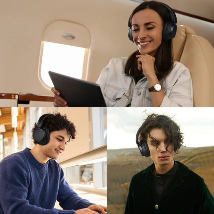Oneodio Super EQ V16 Wireless Headphones Bluetooth 5.3 Over Ear Headset With Mic Bass/Pop Mode Hi-Res Foldable Headphones 90H