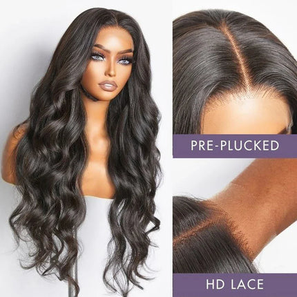 Brazilian Body Wave T-Part Lace Wig | Transparent Human Hair (Glueless, On Sale Clearance)