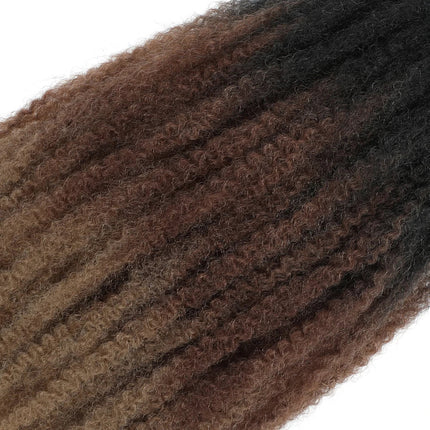 18" Marley Twist Braiding Hair | Crochet Braids | Afro Twist Kinky Hair Extensions | Ombre Colors | 30 Strands/Pack