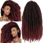 1B-burgundy color / 18 Inch (45.72 cm) / 1 Pack (30 Strands)