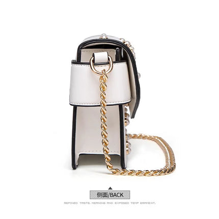 New Fashion Women's Bag Trend | Brand Pearl Bee Shoulder Bag & High Quality Temperament Ladies Crossbody Bag (Designer Luxury Handbag)