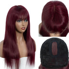 Burgundy / 14 Inches / 3x1