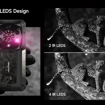 Ulefone Armor 28 Ultra 5G AI Thermal Imaging Rugged Phone Dimensity 9300+ 1TB ROM 32GB RAM Android Smartphone