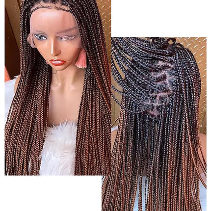Senegalese Micro Twist Braided Wig | Bob Length | Light Passion Twist | Lace Front Wig | Black Women