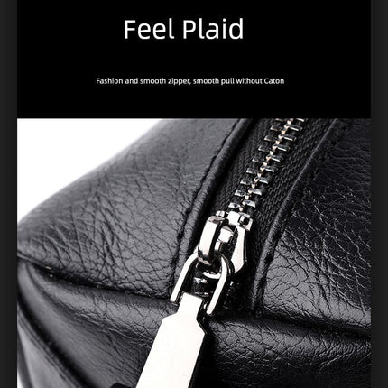 Japan Men's Portable Travel Commuter Small Shoulder Bag | New Niche Style Messenger Bag (PU Leather Crossbody Satchel)