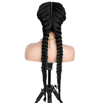 2 Braid Braided Wig | Senegalese Twists | Lace Front | Long Braids | Synthetic Hair | Black Women