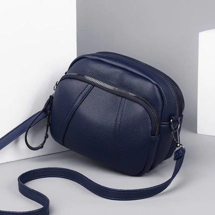 PU Leather Casual Crossbody Bag for Women | Shell Purse & Handbag (Lady Luxury Design Small Shoulder Messenger Bag)