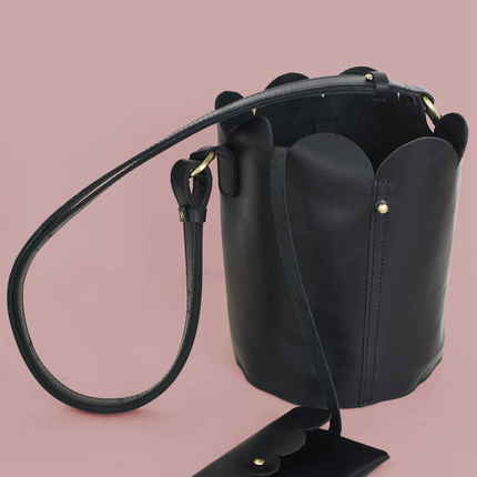 Scalloped Bucket Bag