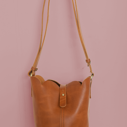 Scalloped Bucket Bag
