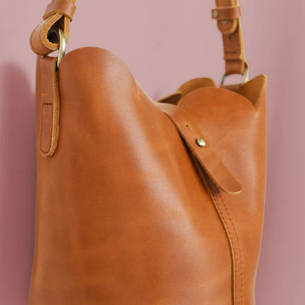 Scalloped Bucket Bag