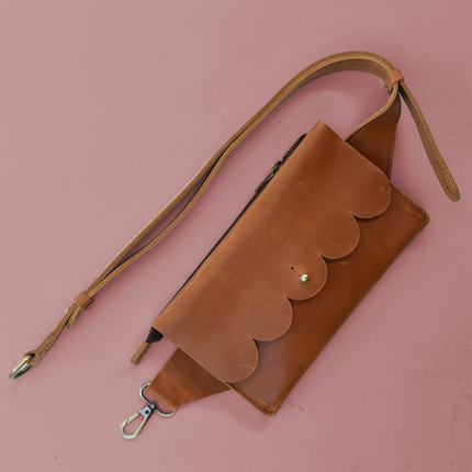 Scalloped Sling Bag