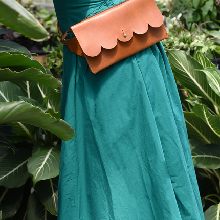 Scalloped Sling Bag