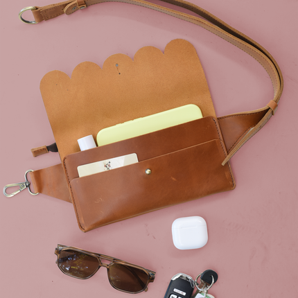 Scalloped Sling Bag