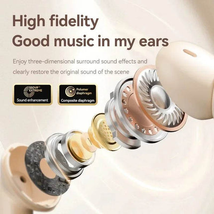 S510 TWS Wireless Headphones Earphone Bluetooth-compatible 5.4 Waterproof Headset with Mic Earbuds
