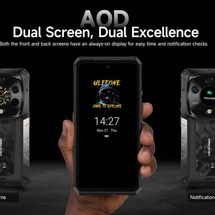 Ulefone Armor 28 Ultra 5G AI Rugged Phone 1TB ROM+32GB RAM Android Smartphone AMOLED 6.67" 10600mAh