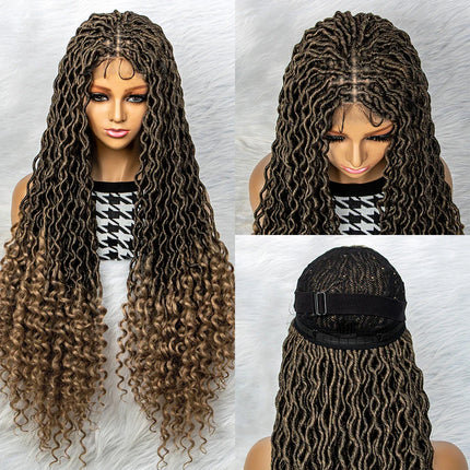 Goddess Box Braids Wig | Curly Ends | Full Lace | Crochet Hair | Black Women