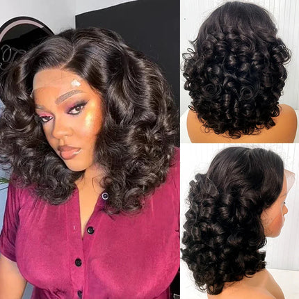 12A Raw Donor Unprocessed Malaysian Virgin Hair 13x4 HD Lace Frontal Wig | 250% Density | Double Drawn | Bouncy Wave