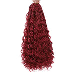 Burgundy Color / 14 Inches / 1Pcs/Lot