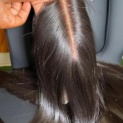 Straight HD Transparent Lace Frontal Wig | 13x4 & 4x4 Lace Closure | Pre-Plucked Human Hair