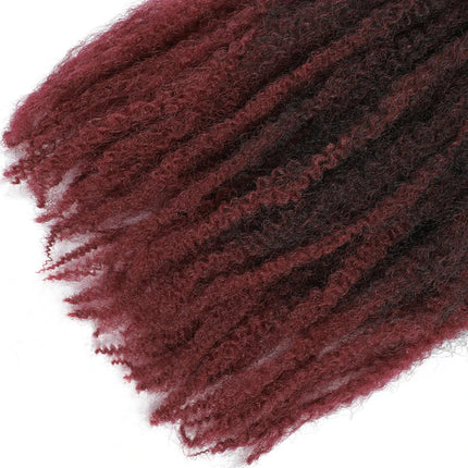 18" Marley Twist Braiding Hair | Crochet Braids | Afro Twist Kinky Hair Extensions | Ombre Colors | 30 Strands/Pack