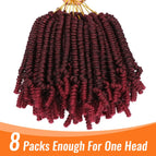 T1B/Burgundy / 6 Inches / 1Pcs/Lot
