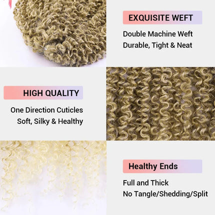 18" Magic Afro Kinky Curly Crochet Hair | Ombre Passion Twist Braids | 60 Strands/Pack | Heat Resistant