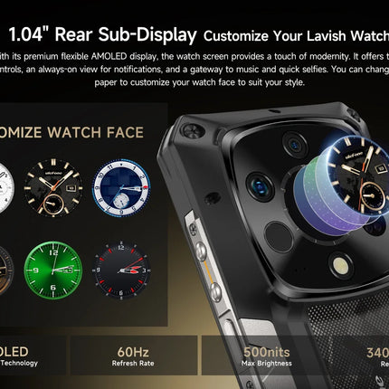 Ulefone Armor 28 Ultra 5G AI Thermal Imaging Rugged Phone Dimensity 9300+ 1TB ROM 32GB RAM Android Smartphone