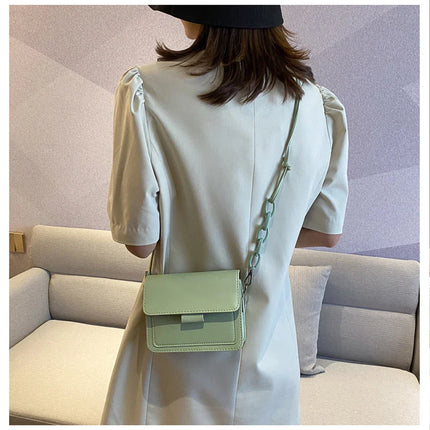 Fashion Brand Women's Small Crossbody Bag | Lightweight PU Leather Messenger Bag (Flap Handbag Purse, Summer Travel Bag for Female)