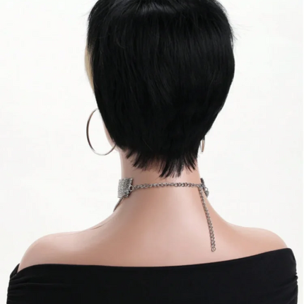 Luxury 26 Inch Kinky Straight Headband Human Hair Wig | Glueless Machine Made Natural Look Wig