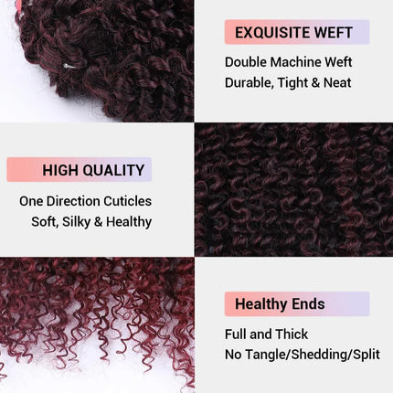 18" Magic Afro Kinky Curly Crochet Hair | Ombre Passion Twist Braids | 60 Strands/Pack | Heat Resistant