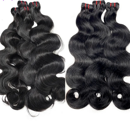 15A Double Drawn Body Wave Vietnamese Raw Hair Bundles | 18 20 22 Inch Human Hair Extensions | Virgin Hair Weave