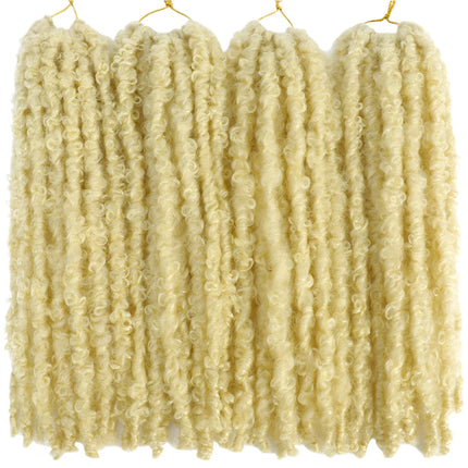 Butterfly Faux Locs Crochet Hair | 12/14" Distressed Goddess Locs | Pre-Looped | 12 Strands/Pack