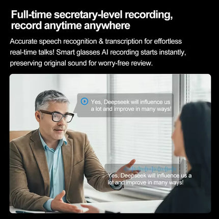 GUHUAVMI New 800W Camera AI Smart Glasses Color-Changing Translation Glasses Photo Video Recording Waterproof