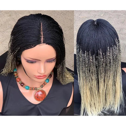 Glueless Micro Braid Wig | 13x4 Lace Frontal | Customizable Tiny Braids | For Black Women