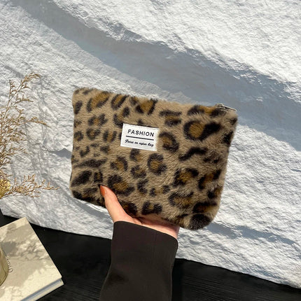 Leopard Print Retro Makeup Bag | Large Capacity Cosmetic Bag & Fashion Portable Storage Bag (Travel Toiletry Bag)