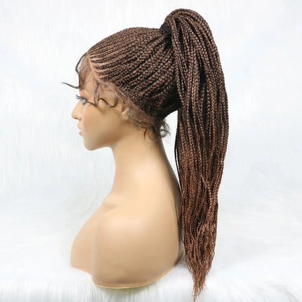 Kima Cornrow & Bantu Knot Braided Wig | Stitch Braids | Full Lace | Heat-Resistant Synthetic Hair