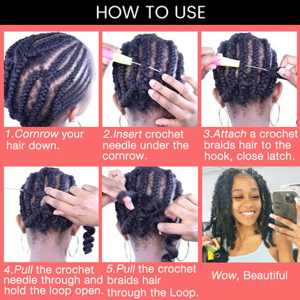 18" Marley Twist Braiding Hair | Crochet Braids | Afro Twist Kinky Hair Extensions | Ombre Colors | 30 Strands/Pack