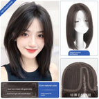 Oblique points [35cm-natural color] real hair mixed Silk