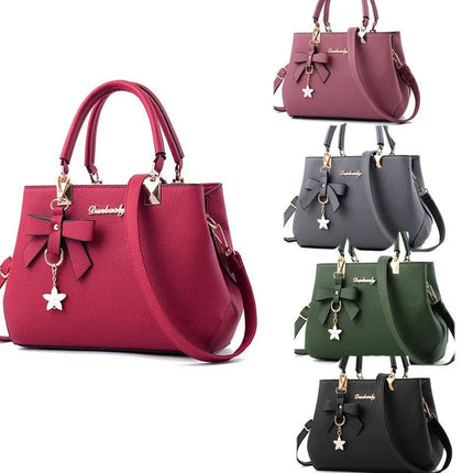 Women's Handbag Patchwork Shoulder Messenger Bag | Office Work PU Leather Female Bag & Ladies Luxury Elegant Handbag