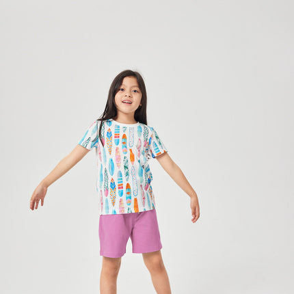 Watercolor Surfboard Short Sleeve Tee