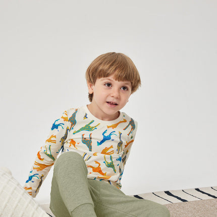 Colorful Giraffes Long Sleeve Tee