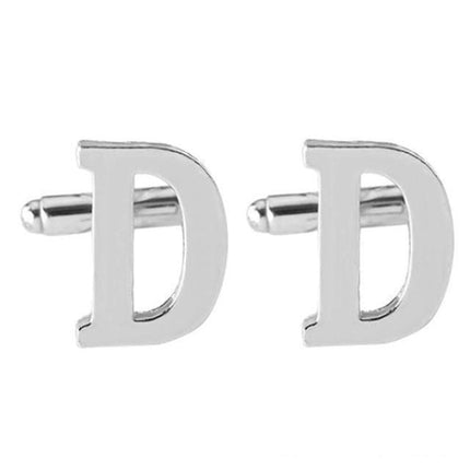 Silver Alphabet Collection Cufflinks - 18 Letters
