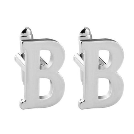 Silver Alphabet Collection Cufflinks - 18 Letters
