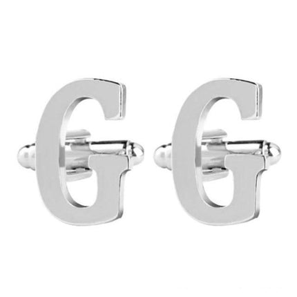 Silver Alphabet Collection Cufflinks - 18 Letters