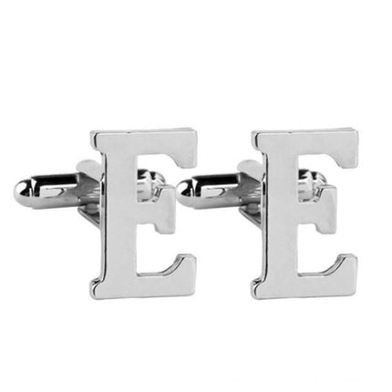 Silver Alphabet Collection Cufflinks - 18 Letters