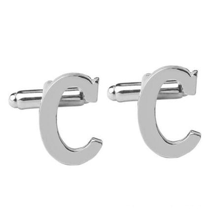Silver Alphabet Collection Cufflinks - 18 Letters