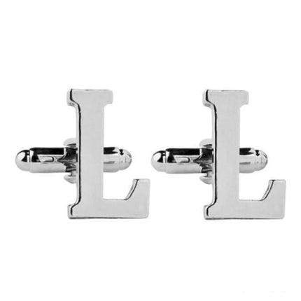 Silver Alphabet Collection Cufflinks - 18 Letters