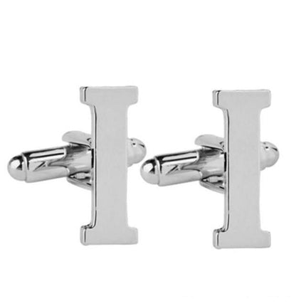 Silver Alphabet Collection Cufflinks - 18 Letters