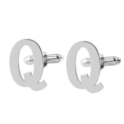 Silver Alphabet Collection Cufflinks - 18 Letters