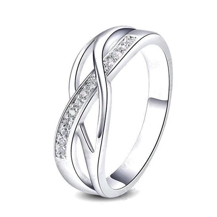 Crystal Braided Ring-Hollywood Sensations Braided Ring